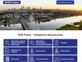 Strona EINS Polska z panoramą Warszawy. Sekcje: informacje o agencjach, produkty, dokumenty, strefa agenta, aktualności, strefa klienta, formularze, zgłoszenie szkody. Sprawdź euroins opinie.